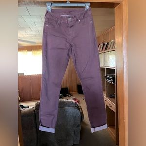 Maurices Plum Colored Skinny Jeans, size XS